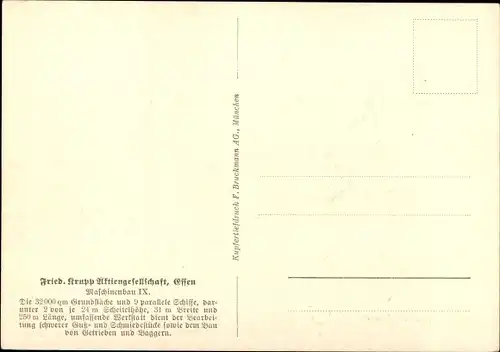 Ak Essen im Ruhrgebiet, Krupp, Maschinenbau IX