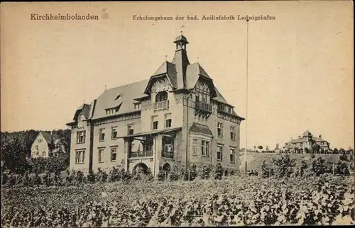 Ak Kirchheimbolanden in Rheinland Pfalz, Erholungshaus der badischen Anilinfabrik Ludwigshafen