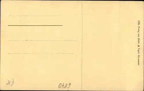 Ak Weimar in Thüringen, Partie in der Altstadt, Kirchturm