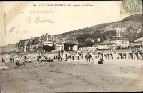 Ak Beuzeval Houlgate Calvados, La Plage