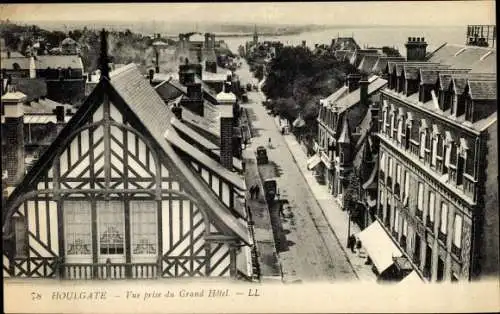 Ak Houlgate Calvados, Vue prise du Grand Hôtel