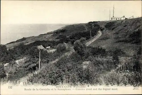 Ak Houlgate Calvados, Route de la Corniche et le Sémaphore