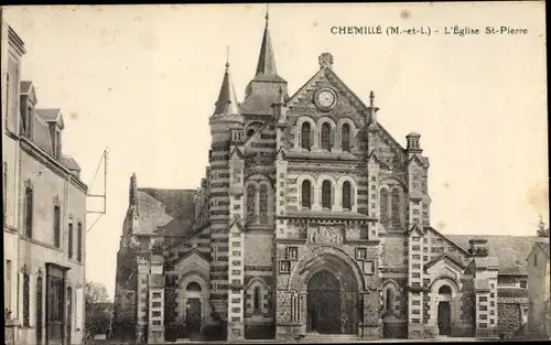 Ak Chemillé Maine et Loire, L'Eglise St Pierre