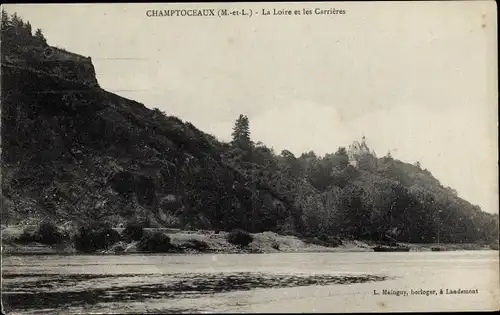 Ak Champtoceaux Maine-et-Loire, La Loire et les Carrieres