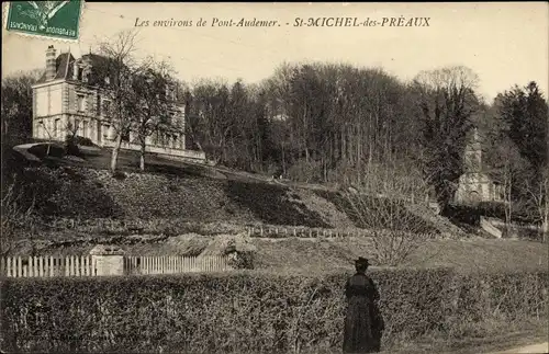 Ak Saint Michel des Préaux Eure, Le Château