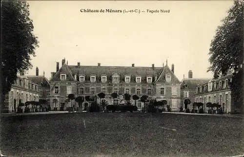 Ak Menars Loir et Cher; Le Chateau, Facade Nord