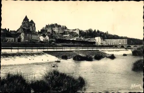 Ak Noyers Loir et Cher, Le Deversoir, Vue Principale