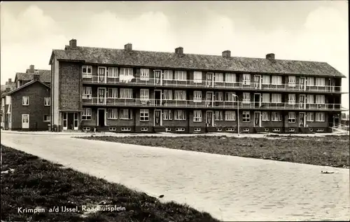 Ak Krimpen aan den IJssel Südholland, Radhuisplein