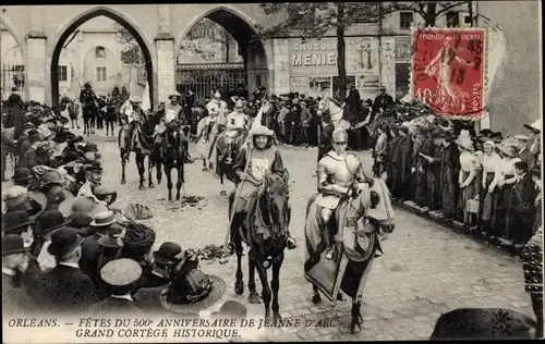 Ak Orléans Loiret, Les Fêtes de Jeanne d'Arc, Grand Cortege Historique