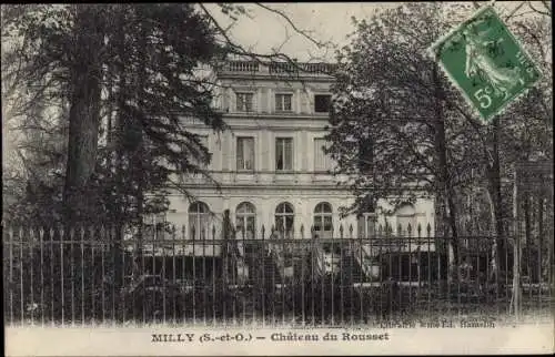 Ak Milly la Forêt Essonne, Château du Rousset