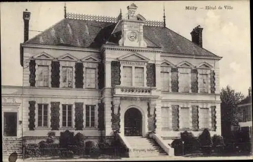 Ak Milly la Forêt Essonne, Hôtel de Ville