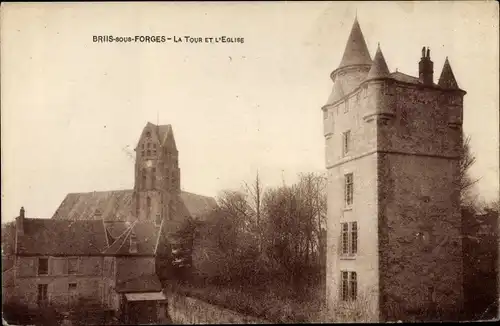 Ak Fontenay-lès-Briis Essonne, Kirche