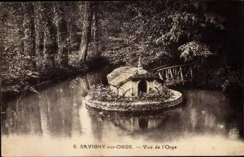 Ak Savigny sur Orge Essonne, Vue de l'Orge