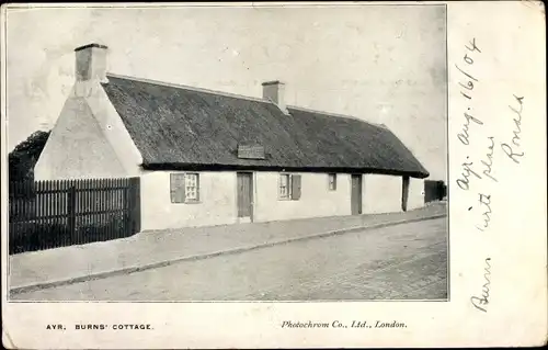 Ak Ayr Schottland, Burns' Cottage