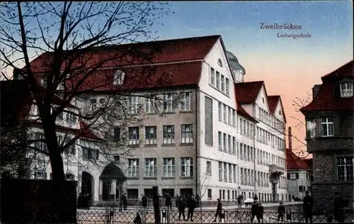 Ak Zweibrücken Rheinland Pfalz, Ludwigschule
