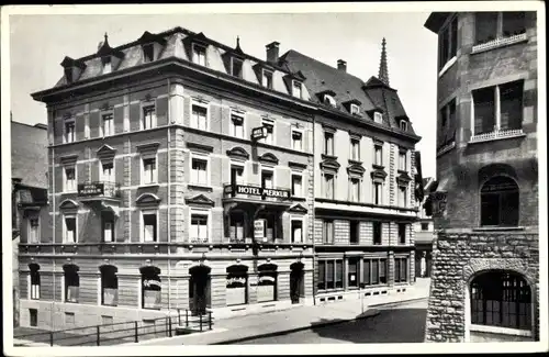 Ak Bâle Basel Stadt Schweiz, Hotel Merkur