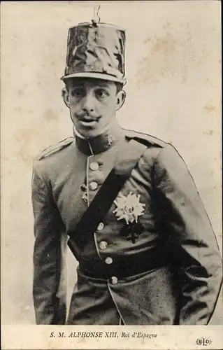 Ak Alphonse XIII, Roi d'Espagne, König Alfons XIII von Spanien