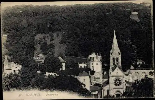 Ak Bougival Yvelines, Panorama, Église