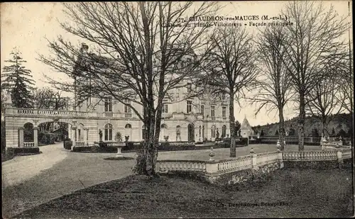 Ak Chaudron en Mauges Maine-et-Loire,  Chateau du Plessis Villoutreys, Facade principale