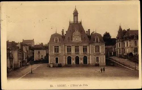 Ak Segré Maine et Loire, L'Hotel de Ville