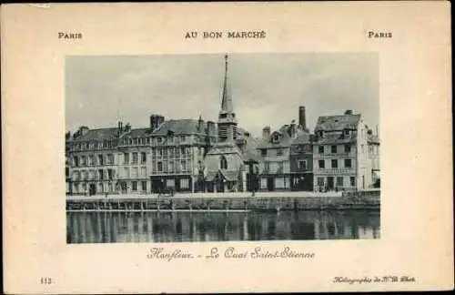 Ak Honfleur Calvados, Le Quai Saint Etienne