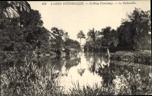 Ak Saint Remy Calvados, La Rochetaillis, Étang