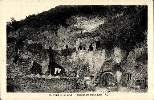 Ak Troo Loir et Cher, Habitations troglodytes