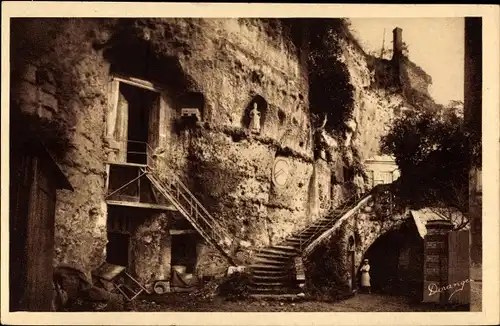 Ak Troo Loir et Cher, Escalier Saint Gabriel