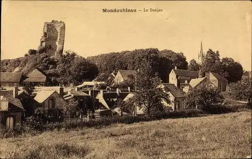Ak Mondoubleau Loir et Cher, Le Donjon