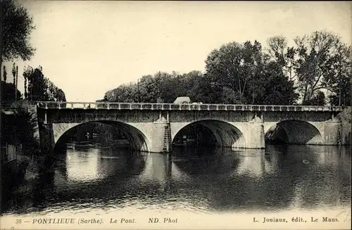 Ak Pontlieue Sarthe, Le Pont
