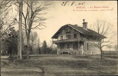 Ak Breau Seine et Marne, La Maison Suisse