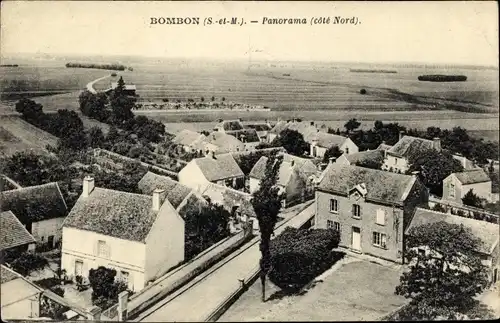 Ak Bombon Seine et Marne, Panorama