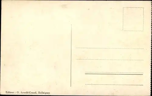 Ak Ballaigues Kanton Waadt, Teilansicht