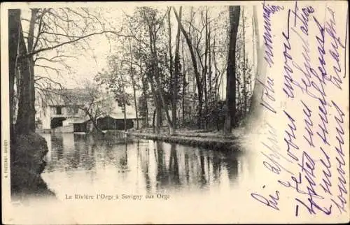 Ak Savigny sur Orge Essonne, La Rivière