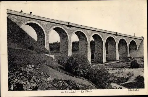 Ak Saclas Essonne, Le Viaduc