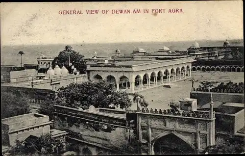 Ak Agra Indien, General View, Dewan Am