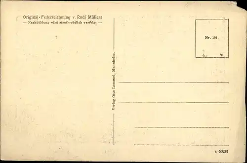 Künstler Ak Müllers, Rudi, Karlsruhe in Baden Württemberg, Stadtgartensee, Festhalle, Nr. 60281