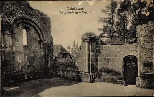 Ak Gelnhausen in Hessen, Barbarossaburg, Kapelle