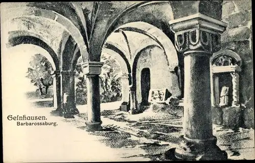 Ak Gelnhausen in Hessen, Barbarossaburg