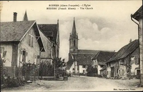 Ak Rodern Haut rhin, Kirche