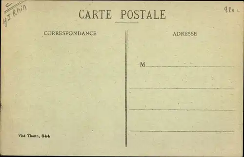 Ak Rodern Haut rhin, Kirche