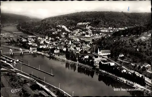 Ak Neckarzimmern im Neckartal, Panorama