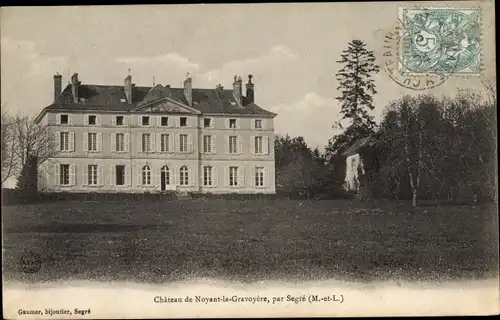 Ak Segré Maine et Loire, Chateau de Noyant la Gravoyere