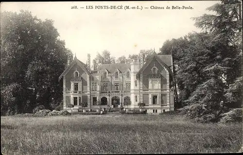 Ak Les Ponts de Cé Maine et Loire, Chateau de Belle Poule