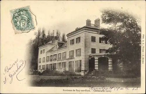 Ak Breuilpont Eure, Château de Lorey