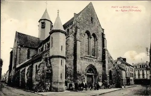 Ak Pacy sur Eure Eure, L´Église