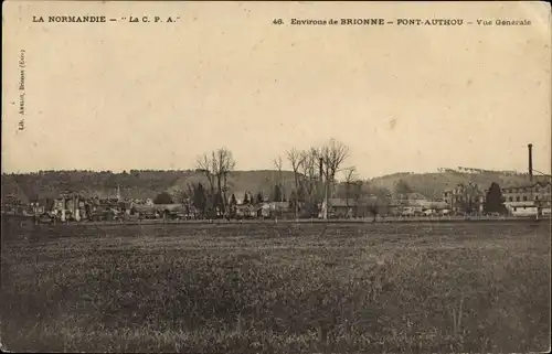 Ak Pont Authou Eure, Vue Générale