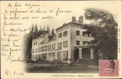 Ak Breuilpont Eure, Le Château de Lorey