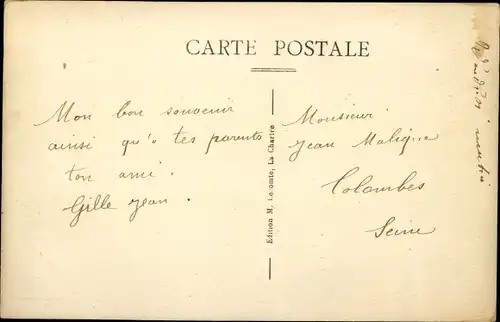 Ak La Chartre sur Loir Sarthe, Vue d´Ensemble