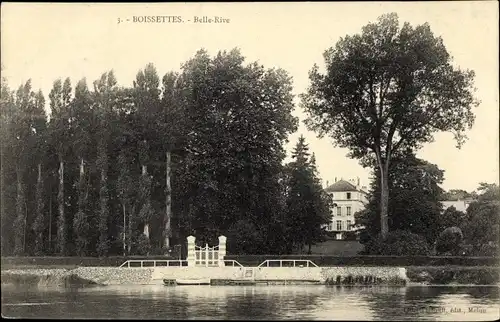 Ak Boissettes Seine et Marne, Belle Rive